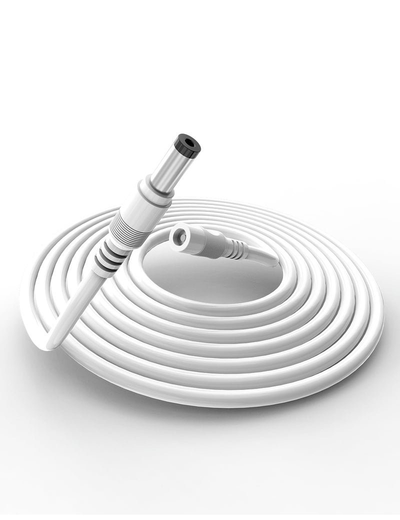 Tonton Power Extension Cable 10M 33Ft 2.1mm x 5.5mm Compatible with 12V DC Adapter Cord for CCTV Security Camera System NVR DVR and Standalone IP Camera(White) - Image 1